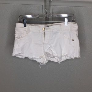 White distressed shorts, NWOT